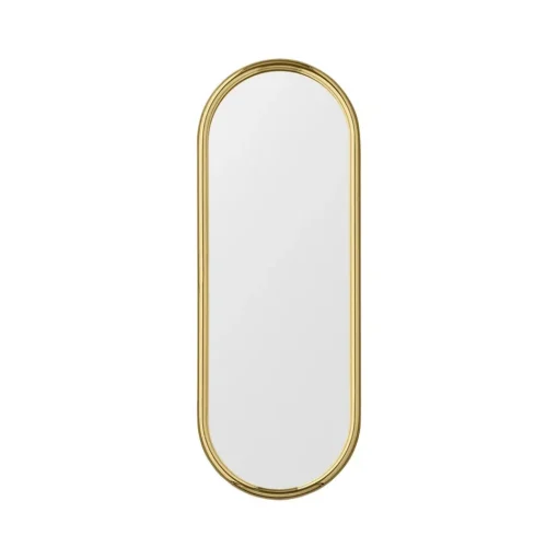 AYTM Angui spiegel, goudkleurig, hoogte 78 cm, glas, staal