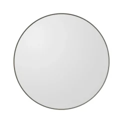 AYTM Circum spiegel, helder / grijsbruin, Ø 50 cm, glas, hout