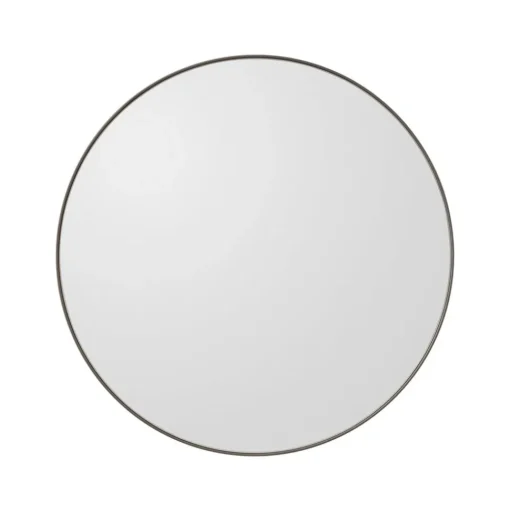 AYTM Circum spiegel, helder / grijsbruin, Ø 50 cm, glas, hout