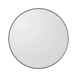 AYTM Circum spiegel, helder / zwart, Ø 50 cm, glas, MDF hout