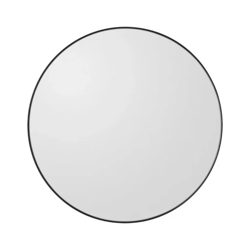 AYTM Circum spiegel, helder / zwart, Ø 50 cm, glas, MDF hout