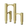 AYTM Compono kandelaar, goud, h 12 cm, aluminium, set van 3