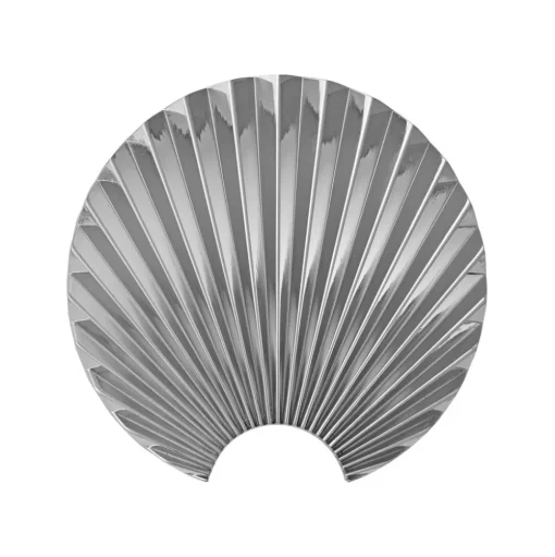 AYTM Concha haak, zilver, wanddecoratie, hoogte 11,5 cm