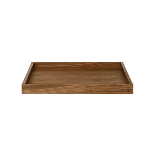 AYTM eenheid dienblad, walnoot, lengte 35 cm, breedte 35 cm, hout