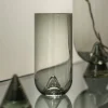 AYTM Glacies vaas, rookgrijs, hoogte 29 cm, glas, mondgeblazen