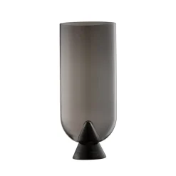 AYTM Glacies vaas, rookgrijs, hoogte 29 cm, glas, mondgeblazen