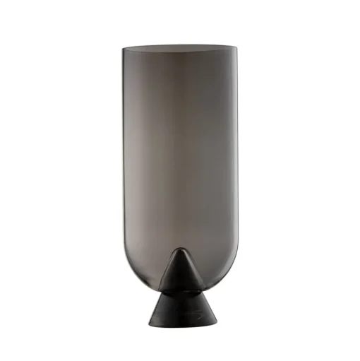 AYTM Glacies vaas, rookgrijs, hoogte 29 cm, glas, mondgeblazen