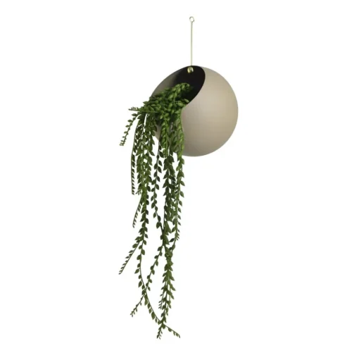 AYTM Globe bloempot, hangend, Ø 21 cm, grijs, aluminium