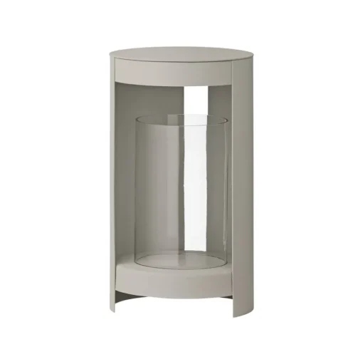 AYTM Ora lantaarn, grijsbruin, hoogte 28,2 cm, glas, aluminium