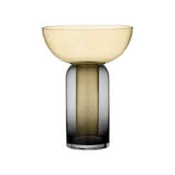 AYTM Vaas Torus, amberkleurig, Ø 25 cm, hoogte 33 cm, glas