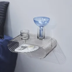 AYTM Vaas Torus, blauw, Ø 25 cm, hoogte 33 cm, glas
