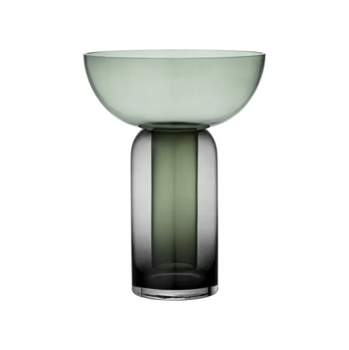 AYTM Vaas Torus, groen, Ø 25 cm, hoogte 33 cm, glas