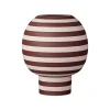 AYTM Varia vaas, rood, Ø 18 cm, hoogte 21 cm, keramiek