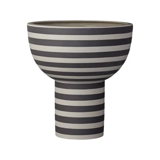AYTM Varia vaas, zwart, Ø 23 cm, hoogte 24 cm, keramiek