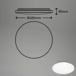 Badkamer plafondlamp Case voor de badkamer IP44 3.000K Ø 40cm