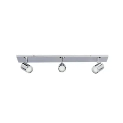 Badkamer plafondlamp Dejan, 65 cm, 3-lamps, chroom, IP44