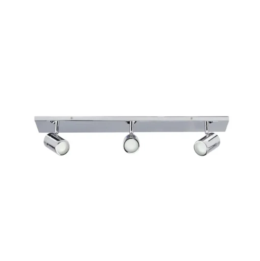 Badkamer plafondlamp Dejan, 65 cm, 3-lamps, chroom, IP44