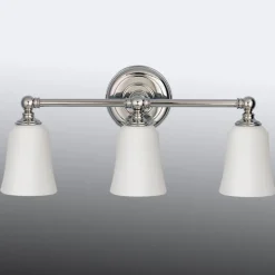 Badkamer wandlamp Huguenot Lake, met drie lampjes