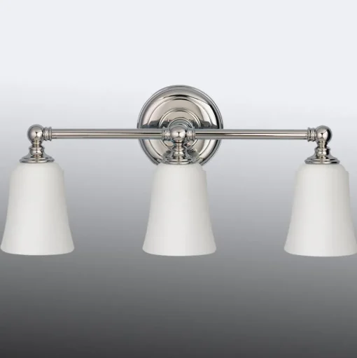 Badkamer wandlamp Huguenot Lake, met drie lampjes