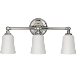 Badkamer wandlamp Huguenot Lake, met drie lampjes