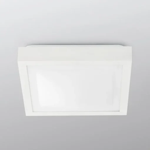 Badkamer-plafondlamp Tola, 27 x 27 cm, wit
