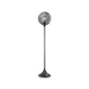 Ballroom vloerlamp, rookgrijs, glas, handgeblazen, dimbaar