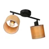Bamboe plafondlamp, 2-lamps