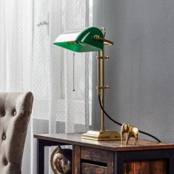 Bankierslamp GITA van gepolijst messing