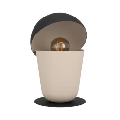 Batabano tafellamp Mite, zandkleur/zwart