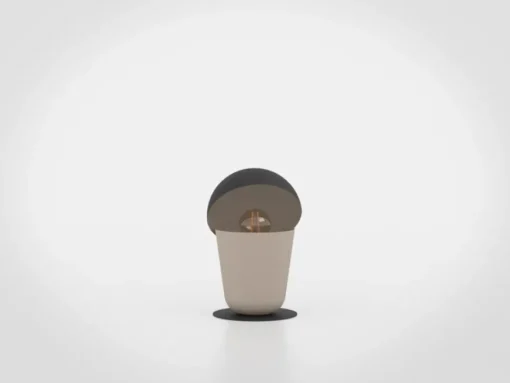 Batabano tafellamp Mite, zandkleur/zwart