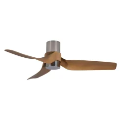 Beacon plafondventilator met licht Nautica chroom mat stil