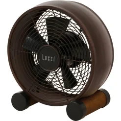 Beacon tafelventilator Breeze brons/walnoot, Ø 20 cm, stil