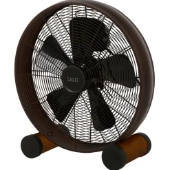 Beacon tafelventilator Breeze brons/walnoot, Ø 41 cm, stil