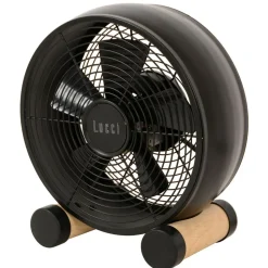 Beacon tafelventilator Breeze, zwart/as, Ø 20 cm, stil