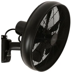 Beacon wandventilator Breeze, zwart, Ø 41 cm, stil