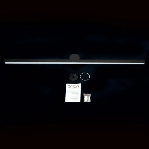 Beauty LED spiegellamp, breedte 101cm, zwart