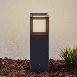 BEGA 84604 - LED sokkellamp in grafiet, 3.000 K
