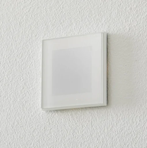 BEGA Accenta wandinbouw hoekig ring wit 160lm