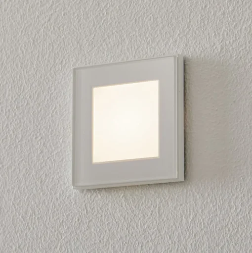 BEGA Accenta wandinbouw hoekig ring wit 315lm