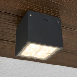 BEGA 66157K3 buiten plafondlamp grafiet 3.000K 38°