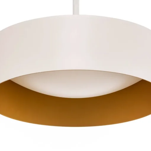 Bega LED hanglamp Studio Line, Ø 36 cm, wit-goud, DALI