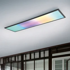 Beta LED plafondlamp, lengte 119 cm, zwart, RGBW, CCT