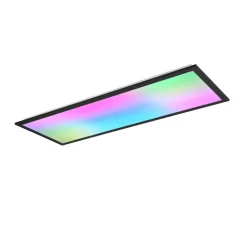 Beta plafondlamp, lengte 80 cm, zwart, RGBW, CCT
