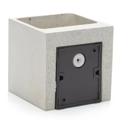 Beton grijze LED buiten wandlamp Riak