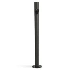 Bezel LED sokkellamp, zwart, aluminium, hoogte 60 cm
