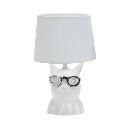 Biagio tafellamp, wit, keramiek, 29 cm hoog, E14