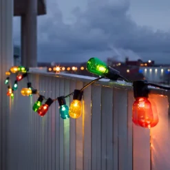 Bier tuin lichtketting 20 LED druppels gekleurd