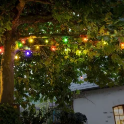 Biertuin lichtketting 10 kleurrijke LED lampen