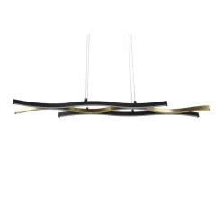 Blaze LED hanglamp, CCT, dimbaar, messing