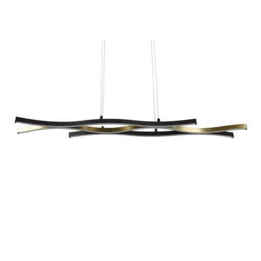 Blaze LED hanglamp, CCT, dimbaar, messing